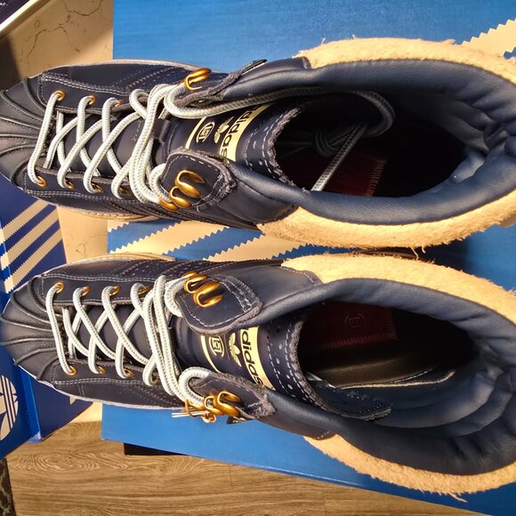 CLOT x adidas Pro Model by Edison Chen JQ1260 Mineral Blue Men's Sz 10 BOOT NEW - Picture 8 of 16